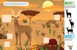 Eğlenceli Öğretici Aktivite Kitabı - Doğal Yaşamda Safari - Thumbnail