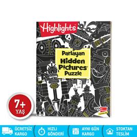 Parlayan Hidden Pictures Puzzle Dikkat Geliştirme Kitabı 7-99 Yaş - Thumbnail